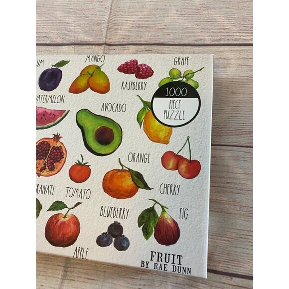 New Sealed Fruit By Rae Dunn 1000 Piece Puzzle - Picture 7 of 11